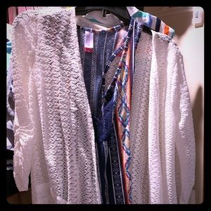 Tank top with cardigan